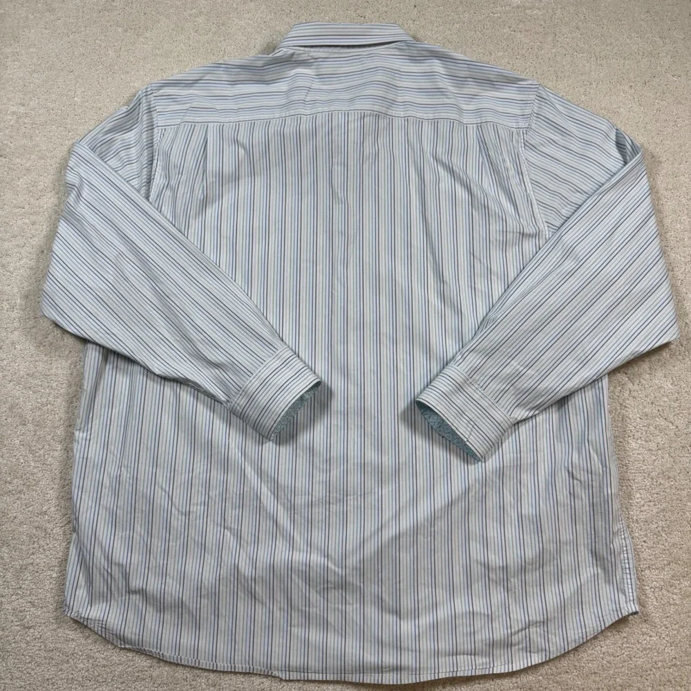 Tommy Bahama Button Down Shirt Mens XXXL Striped‎ Sarasota Stretch Long Sleeve